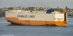 ID 13989 Grimaldi Lines' 68148gt, 2021-built vehicle carrier GRANDE TEXAS (2021/IMO 9796365/65148gt) sails from Auckland's Bledisloe Wharf concluding her second call in Auckland since her maiden visit in...